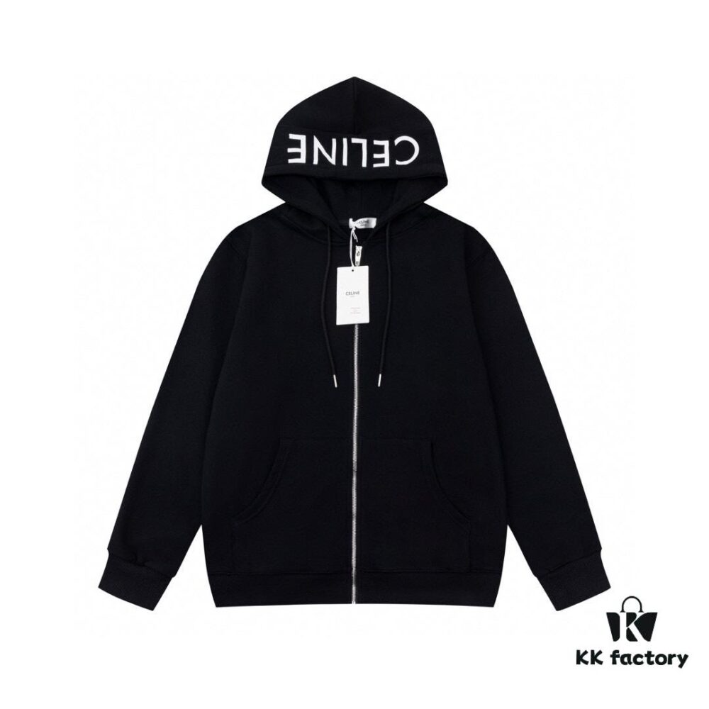 CELINE Classic Capsule Series Zip-Up Hoodie