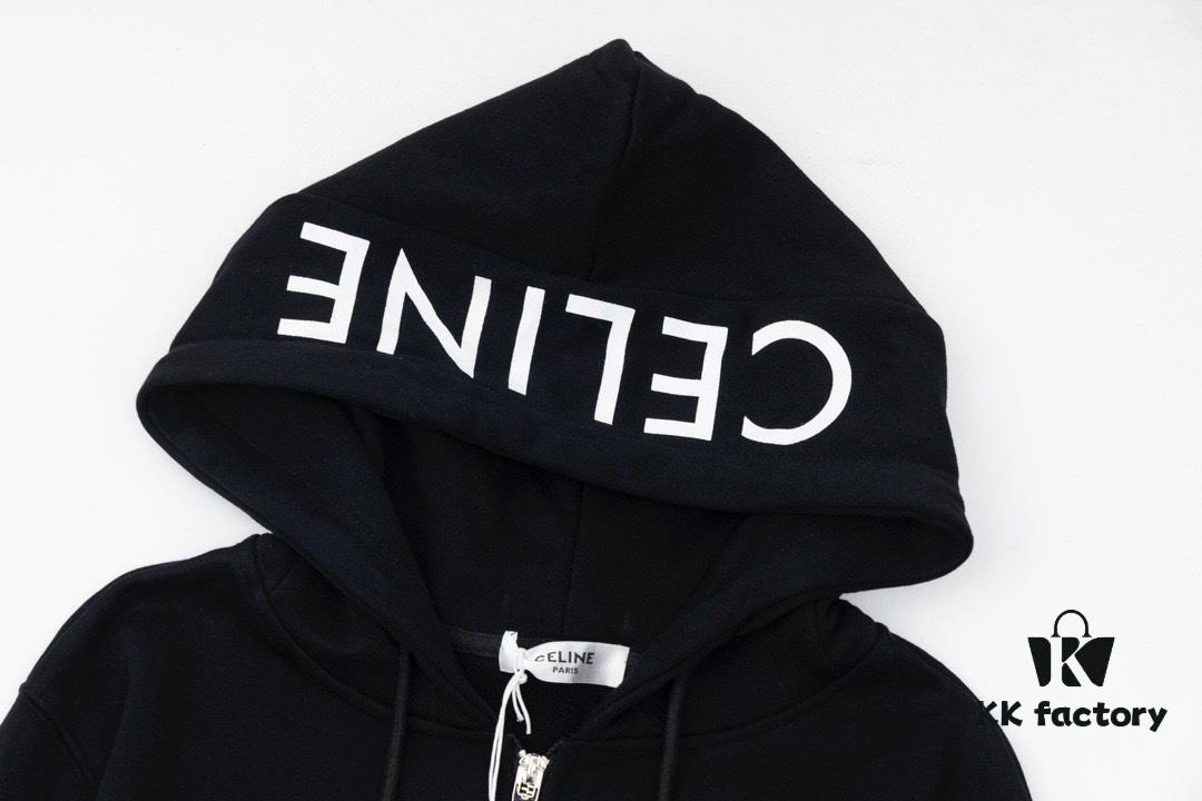 CELINE Classic Capsule Series Zip-Up Hoodie