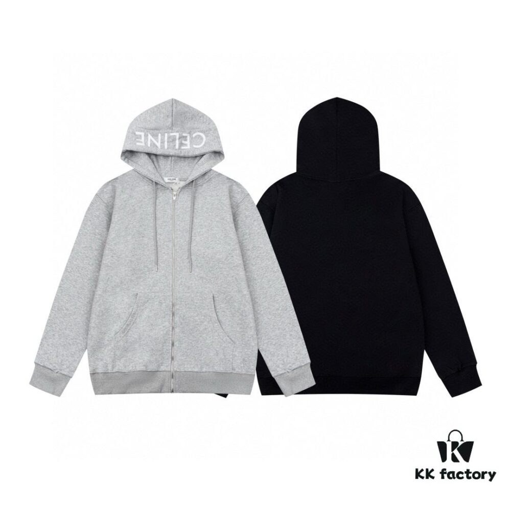 CELINE Classic Capsule Series Zip-Up Hoodie