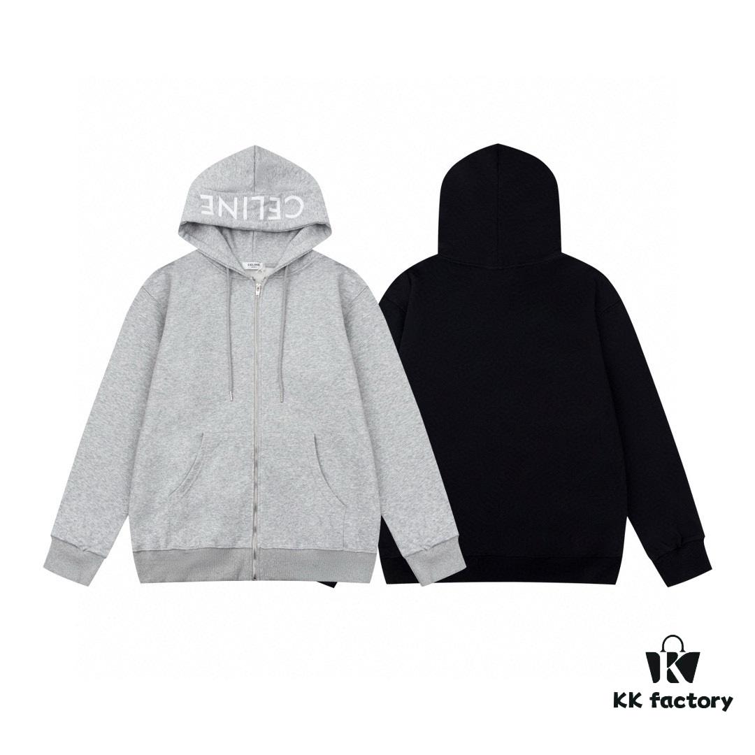 CELINE Classic Capsule Series Zip-Up Hoodie