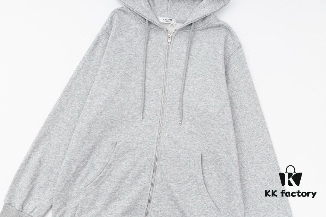 CELINE Classic Capsule Series Zip-Up Hoodie