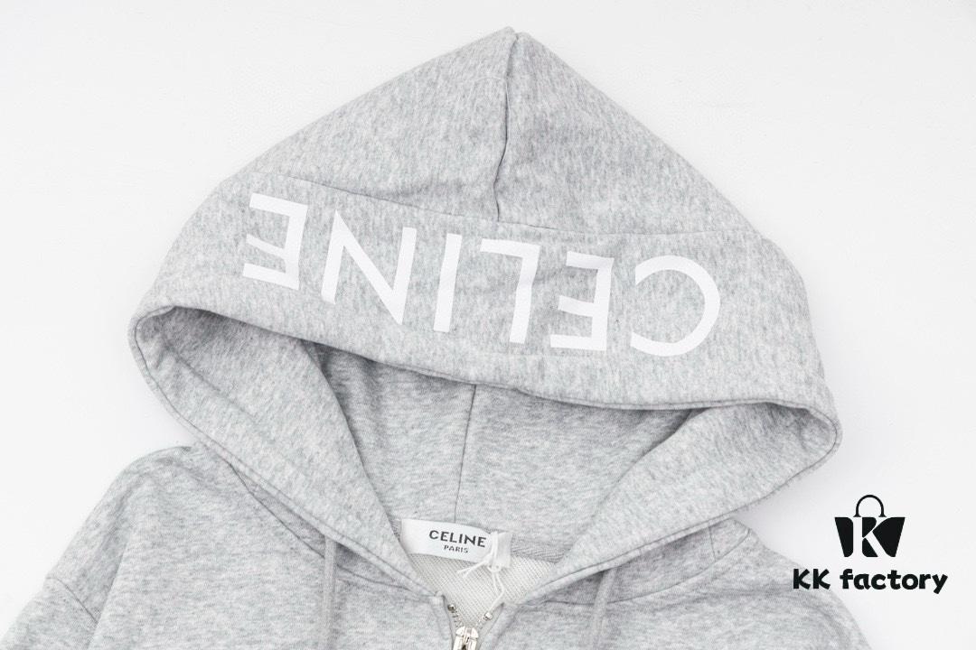 CELINE Classic Capsule Series Zip-Up Hoodie