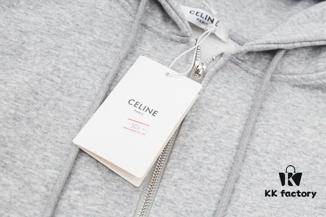 CELINE Classic Capsule Series Zip-Up Hoodie