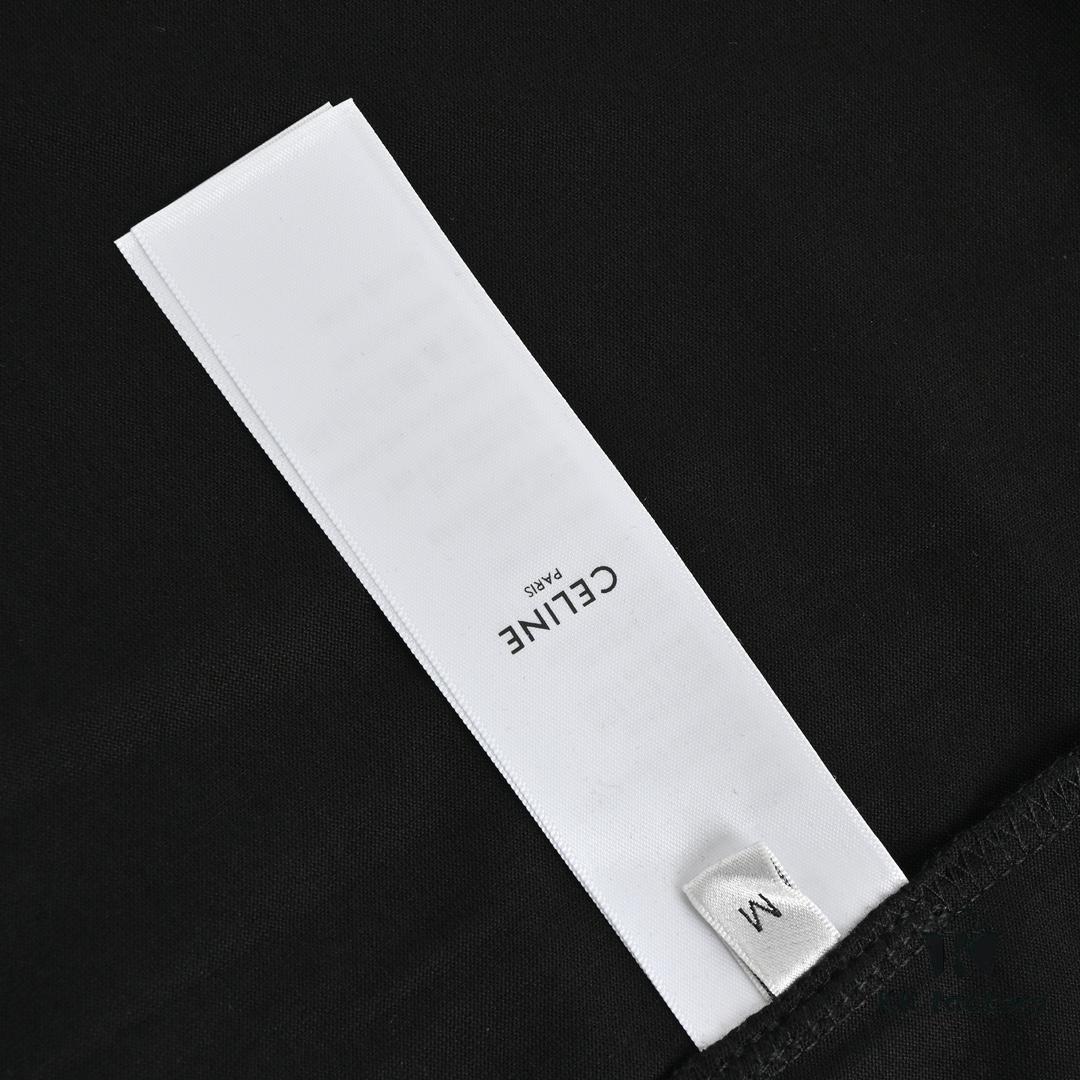 Celine Basic Logo Print Short-Sleeve T-Shirt