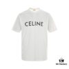 Celine Basic Logo Print Short-Sleeve T-Shirt