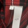 Celine 24SS Autumn New Checkered Shirt with Logo Embroidery, Unisex
