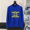 CELINE Fall/Winter Classic Crewneck Wool Pullover, 2025 Latest Design, Premium Wool Blend, Slim Fit, Timeless Style