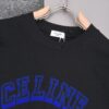 New Arrival 25S Celine Flocked Letter T-Shirt, Pre-washed Cotton Fabric, Soft and Skin-friendly, Unisex Loose Fit