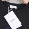 New Arrival 25S Celine Flocked Letter T-Shirt, Pre-washed Cotton Fabric, Soft and Skin-friendly, Unisex Loose Fit