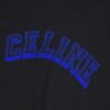 New Arrival 25S Celine Flocked Letter T-Shirt, Pre-washed Cotton Fabric, Soft and Skin-friendly, Unisex Loose Fit