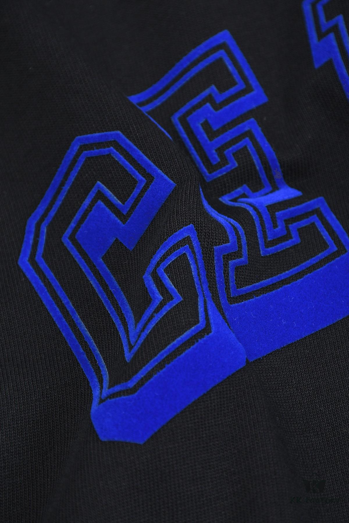 New Arrival 25S Celine Flocked Letter T-Shirt, Pre-washed Cotton Fabric, Soft and Skin-friendly, Unisex Loose Fit