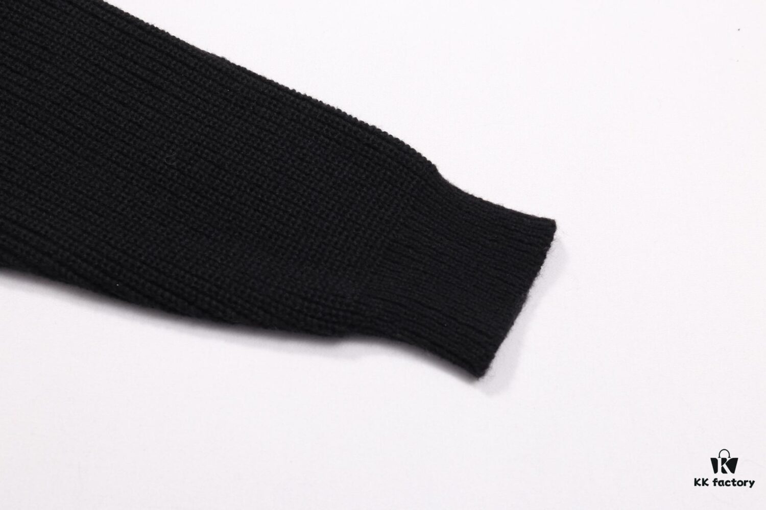 Celine Embroidered Letter Round Neck Wool Sweater