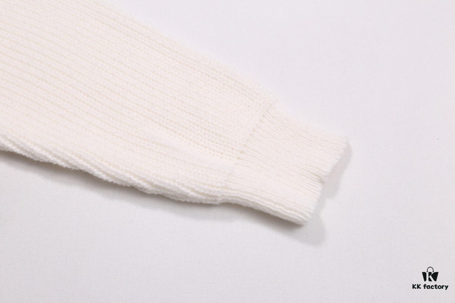 Celine Embroidered Letter Round Neck Wool Sweater