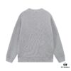 Celine Embroidered Letter Round Neck Wool Sweater