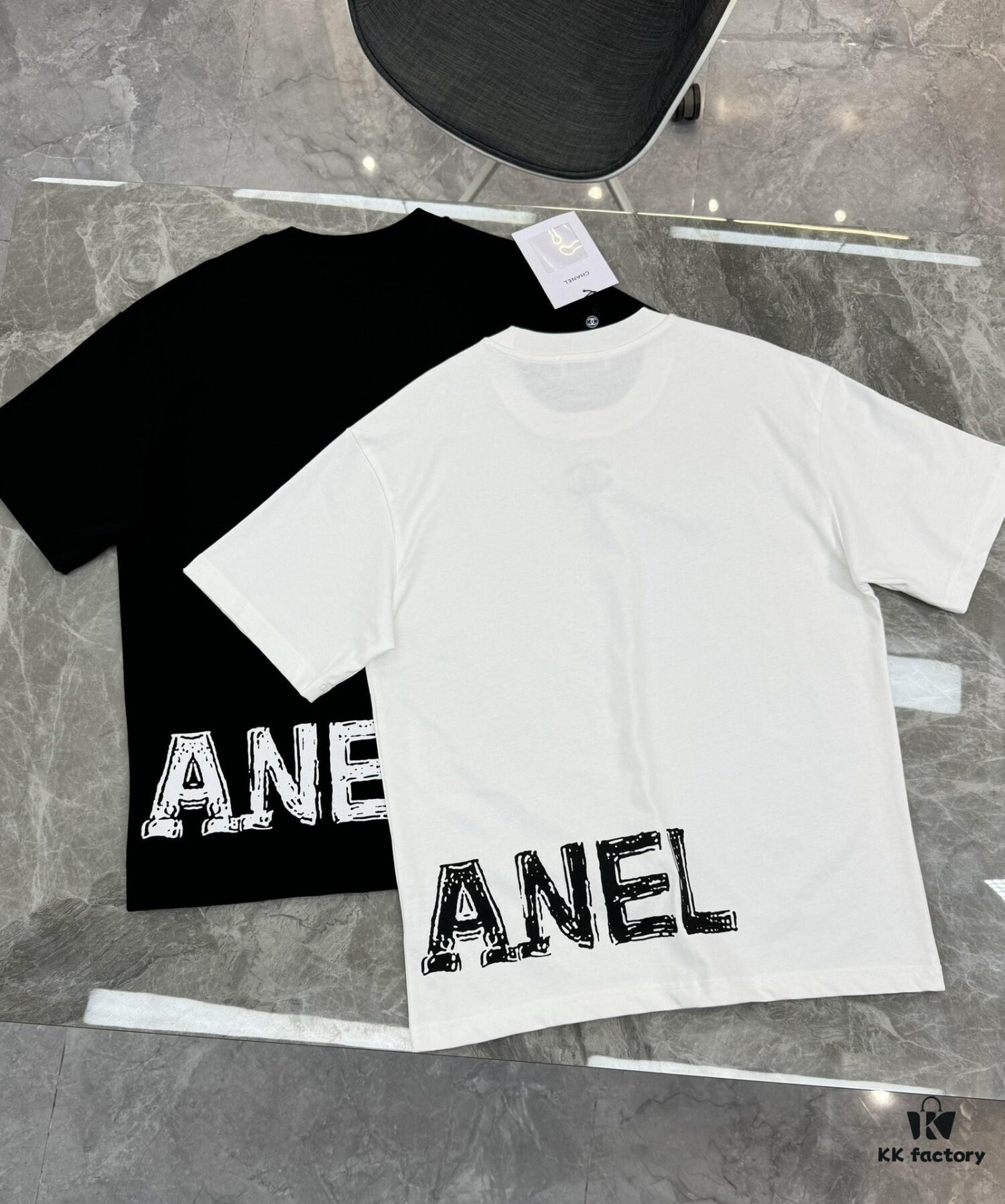CHANEL 25s New Arrival Designer T-Shirt, Unisex Limited Edition – Classic Embroidery, Premium 280g 40s Double-Yarn Smooth Cotton Fabric, Soft and Comfortable