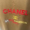 CHANEL Embroidered Short Sleeve T-Shirt (Top-tier Version, Different from Standard Stock) Unisex Design