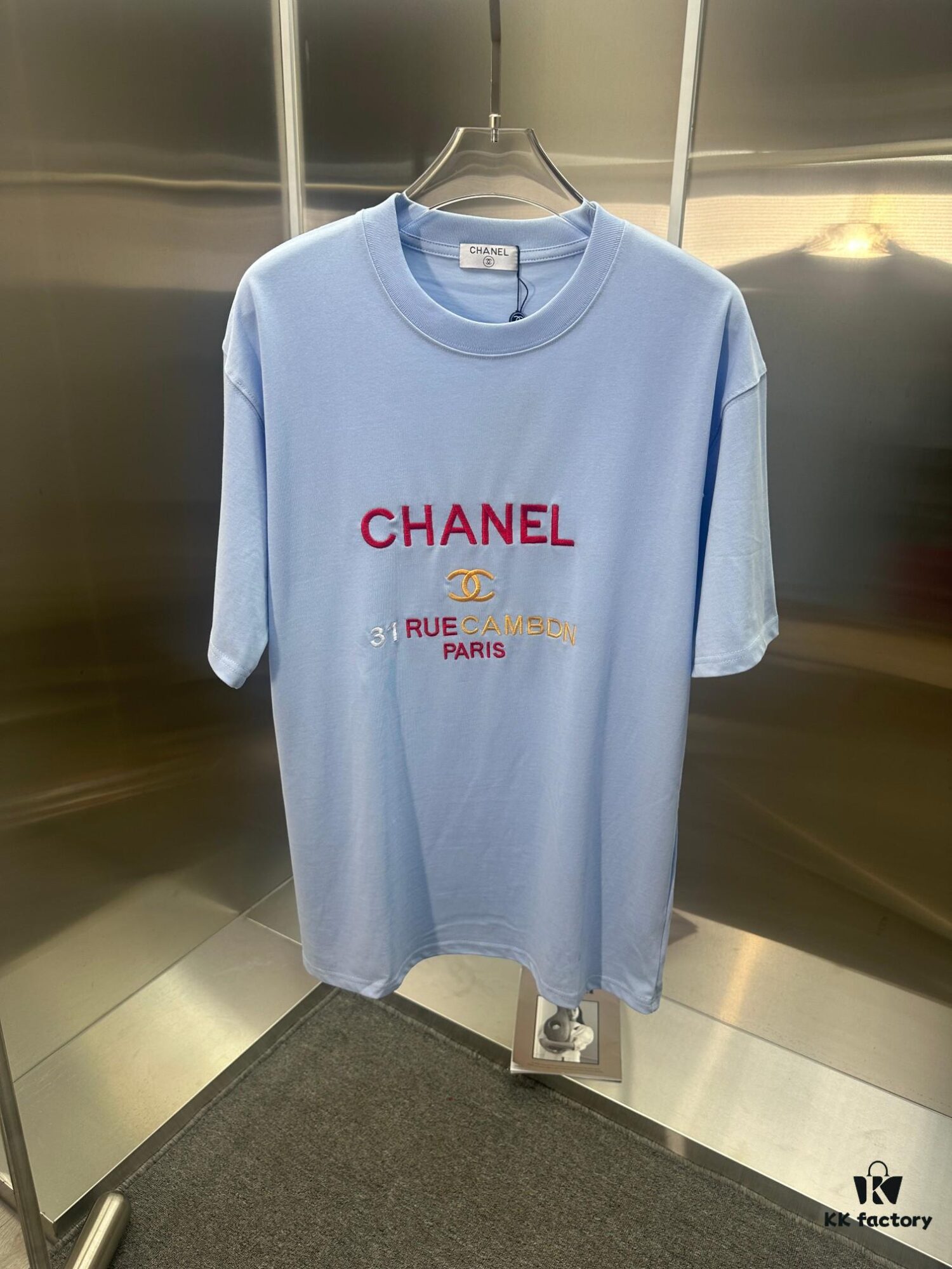 CHANEL Embroidered Short Sleeve T-Shirt (Premium Quality, Exclusive Version)