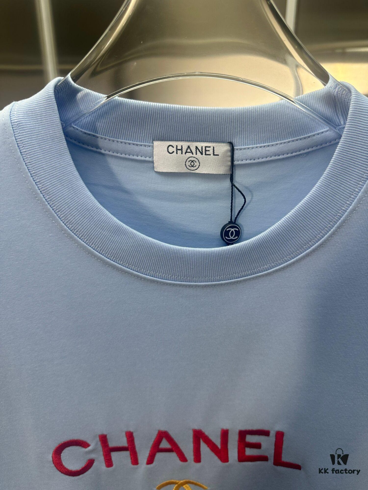 CHANEL Embroidered Short Sleeve T-Shirt (Premium Quality, Exclusive Version)