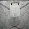 Chanel 25SS New Arrival Bermuda Shorts in Silk and Cotton Jacquard Solid Color with Openwork and Drawstring Casual Design