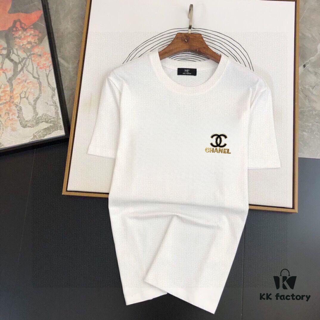 CHANEL Chanel 2025 New Men's Short Sleeve T-Shirt and Shorts Set! Official Website Synchronized Sales! High-End Version Available on Market! Exquisite Soft Touch for Ultimate Comfort! Excellent Three-Dimensional Tailoring and Silhouette!