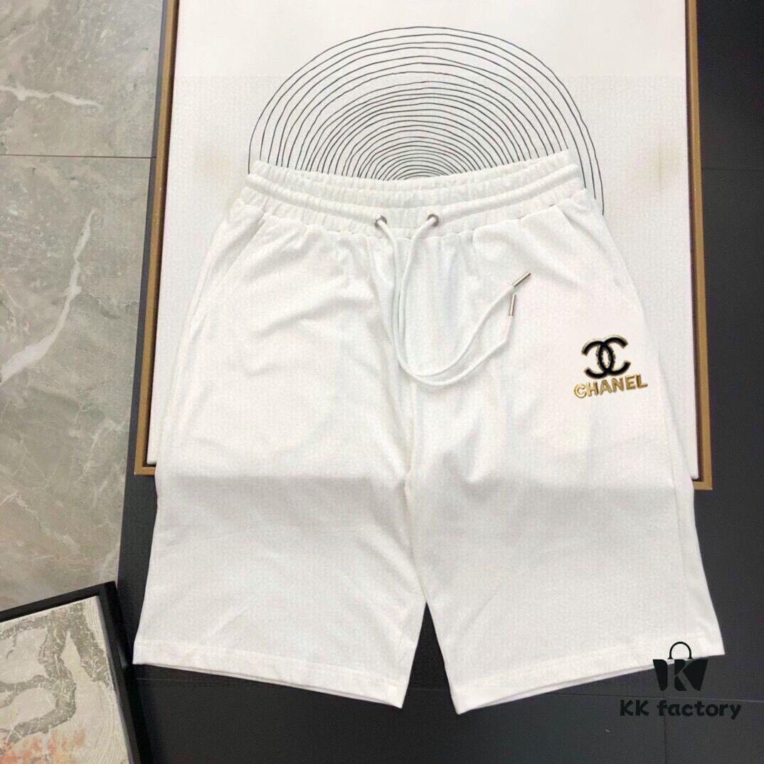 CHANEL Chanel 2025 New Men's Short Sleeve T-Shirt and Shorts Set! Official Website Synchronized Sales! High-End Version Available on Market! Exquisite Soft Touch for Ultimate Comfort! Excellent Three-Dimensional Tailoring and Silhouette!