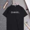 New Arrival 25S Chanel Camellia Letter T-Shirt, Premium Cotton Washed Fabric, Unisex Loose Fit Fashion Style