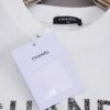 New Arrival 25S Chanel Camellia Letter T-Shirt, Washed Cotton Fabric, Unisex Loose Fit