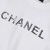 New Arrival 25S Chanel Camellia Letter T-Shirt, Washed Cotton Fabric, Unisex Loose Fit