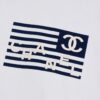 New Arrival 25S Chanel Flocked Pressure Gel T-Shirt, Pre-washed Cotton Fabric, Soft and Skin-friendly, Unisex Loose Fit