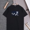 New Arrival 25S Chanel Flocked Pressure Gel T-Shirt, Pre-washed Cotton Fabric, Unisex Loose Fit, Soft and Skin-friendly
