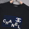 New Arrival 25S Chanel Flocked Pressure Gel T-Shirt, Pre-washed Cotton Fabric, Unisex Loose Fit, Soft and Skin-friendly