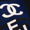 New Arrival 25S Chanel Flocked Pressure Gel T-Shirt, Pre-washed Cotton Fabric, Unisex Loose Fit, Soft and Skin-friendly