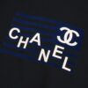 New Arrival 25S Chanel Flocked Pressure Gel T-Shirt, Pre-washed Cotton Fabric, Unisex Loose Fit, Soft and Skin-friendly