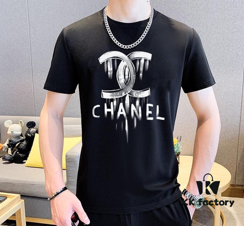 CHANEL 2025 New Men's Short Sleeve T-Shirt and Shorts Set! Official Website Synchronized Release! High-End Version Available! Exquisitely Soft and Smooth Texture for Ultimate Comfort! Three-Dimensional Tailoring with Outstanding Silhouette!