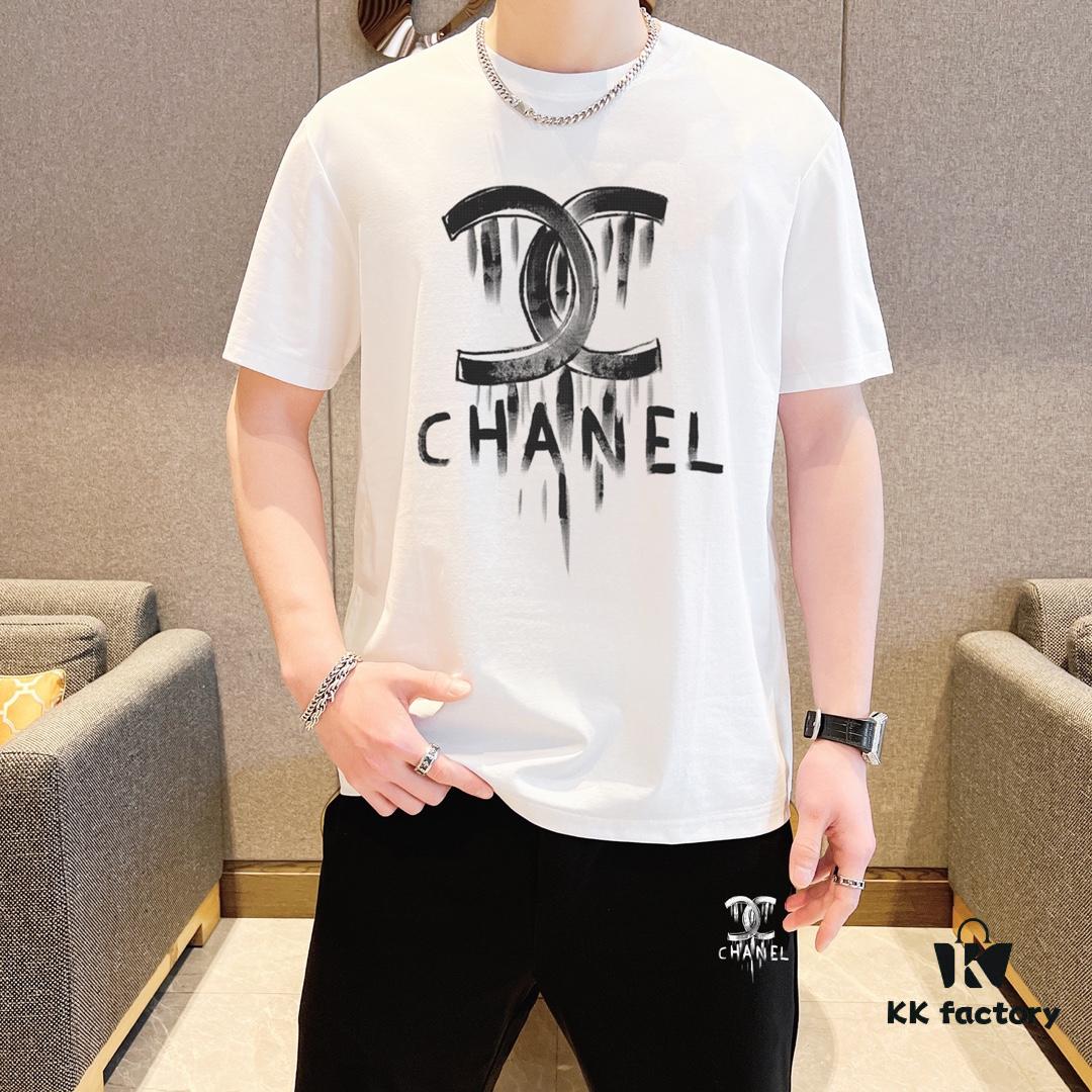 CHANEL 2025 New Men's Short Sleeve T-Shirt and Shorts Set! Official Website Synchronized Release! High-End Version Available! Exquisitely Soft and Smooth Texture for Ultimate Comfort! Three-Dimensional Tailoring with Outstanding Silhouette!