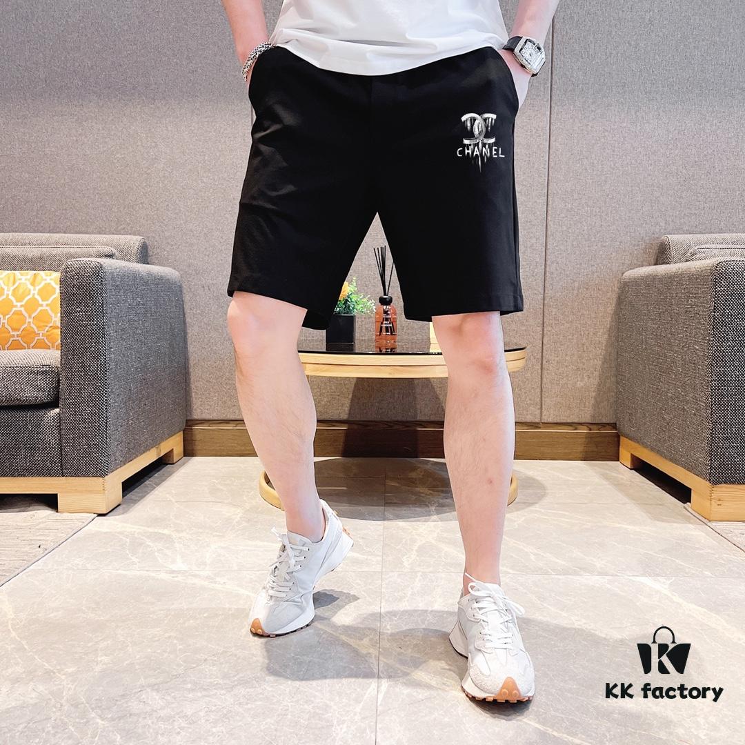 CHANEL 2025 New Men's Short Sleeve T-Shirt and Shorts Set! Official Website Synchronized Release! High-End Version Available! Exquisitely Soft and Smooth Texture for Ultimate Comfort! Three-Dimensional Tailoring with Outstanding Silhouette!