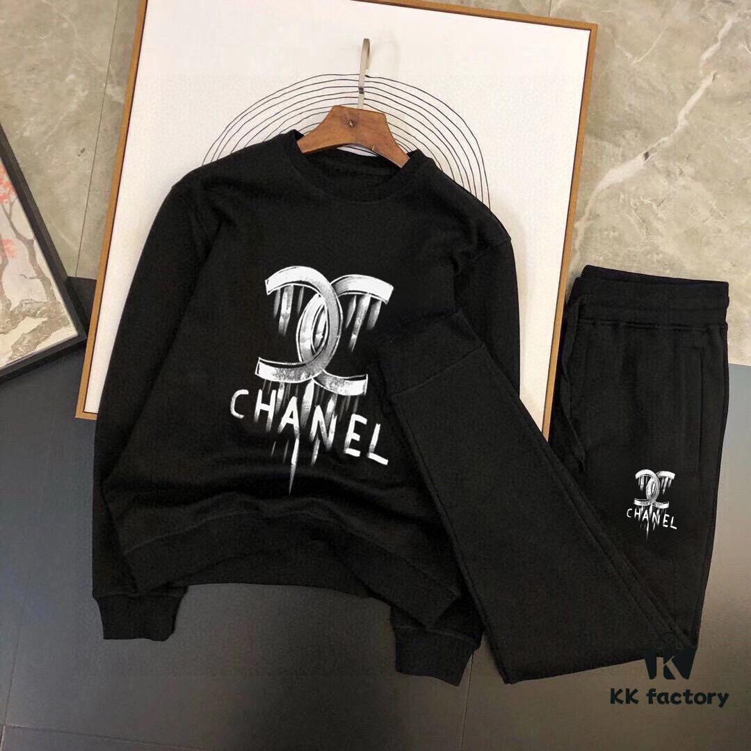 CHANEL (Blessing for the Plus-Size) New 2025 Best-Selling Sweatshirt Set – Official Website Original Version, Premium Roman Cotton 100%, Elegant and Comfortable, Authentic Hardware, Full-Range Sizing