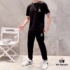CHANEL Men's Summer High-Quality Double-Mercerized Cotton Suit Set, Imported Premium Fabric, Fashion Trend Style, Simple and Elegant Design