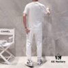 CHANEL Men's Summer High-Quality Double-Mercerized Cotton Suit Set, Imported Premium Fabric, Fashion Trend Style, Simple and Elegant Design