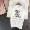 CHANEL Original Men's Casual Short-Sleeve T-Shirt, 2025 Spring/Summer New Arrival, Premium Logo Craftsmanship, High-End Silky Cotton Fabric, Stylish and Versatile Design