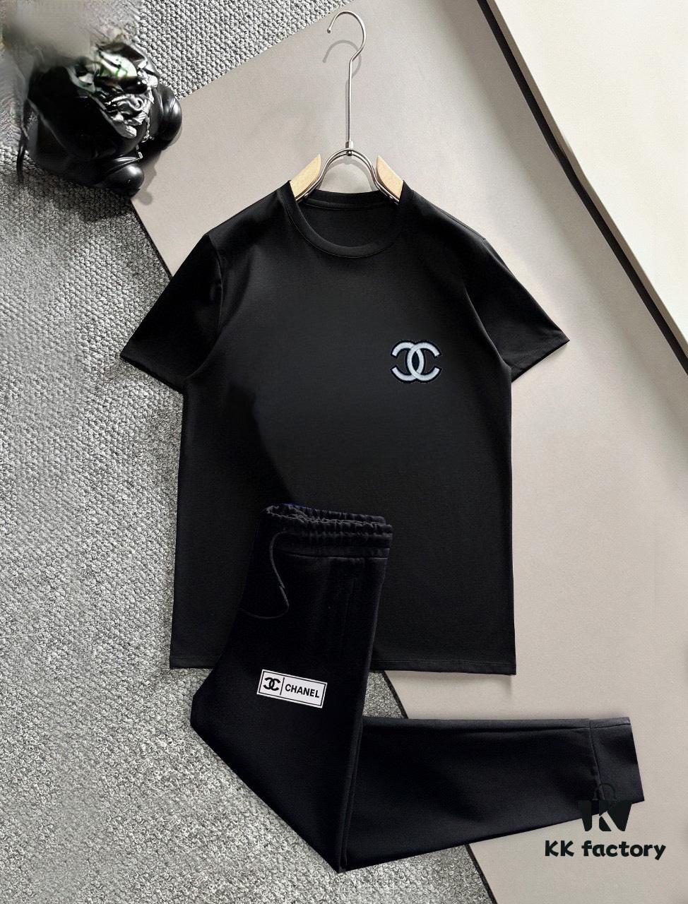 CHANEL Men's Summer High-Quality Double-Merino Wool Suit Set, Imported Premium Fabric, Fashion Trend Style