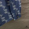 Chanel 2025 New Arrival All-Over Logo Washed Denim Jacket for Couples