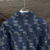 Chanel 2025 New Arrival All-Over Logo Washed Denim Jacket for Couples