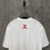 CHANEL Chanel 24SS Classic Logo Flocked Print Heavyweight Short Sleeve T-Shirt