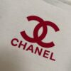 CHANEL Chanel 24SS Classic Logo Flocked Print Heavyweight Short Sleeve T-Shirt