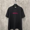 CHANEL Chanel 24SS Classic Logo Flocked Print Heavyweight Short Sleeve T-Shirt