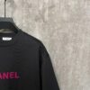 CHANEL Chanel 24SS Classic Logo Flocked Print Heavyweight Short Sleeve T-Shirt