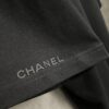 CHANEL Chanel 24SS Classic Logo Flocked Print Heavyweight Short Sleeve T-Shirt