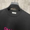 CHANEL Chanel 24SS Classic Logo Flocked Print Heavyweight Short Sleeve T-Shirt