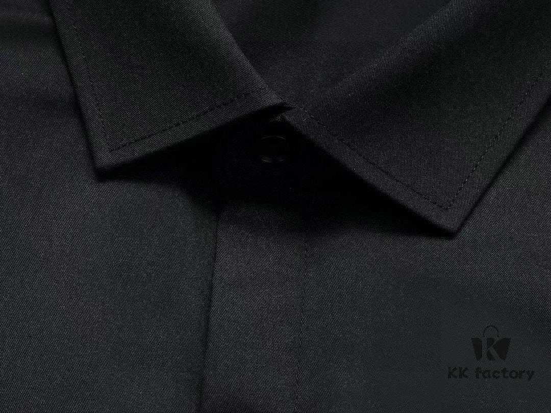 Chanel Men's Long-Sleeve Shirt, Ergonomic Three-Dimensional Tailoring, Natural Slim Fit, Hidden Placket Design, Premium Cotton Bamboo Fiber Fabric, Exquisite Craftsmanship, Elegant and Fashion-Forward